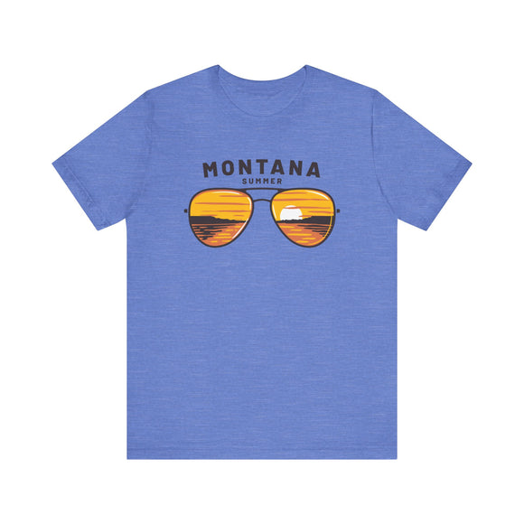 Montana T Shirt - Sunglasses Lake Graphic Montana Tee