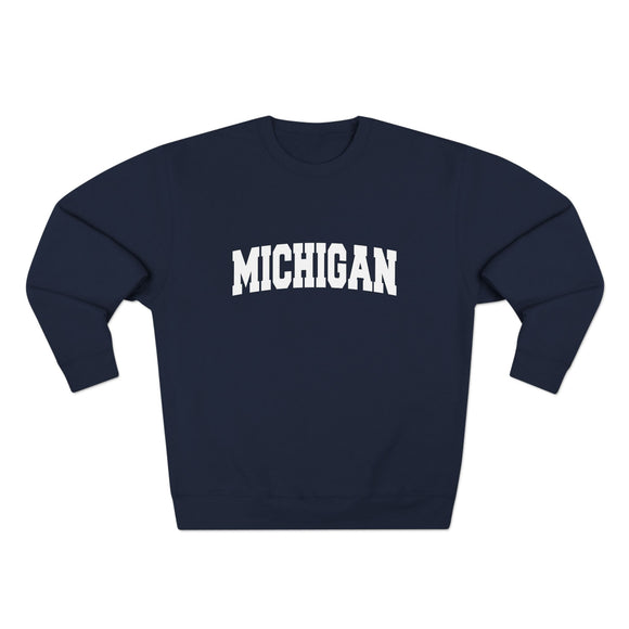 Premium Michigan Retro Graphic Sweatshirt