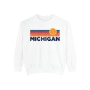 Michigan Sunset Stripes Sweatshirt | Comfort Colors - 100% Cotton-2