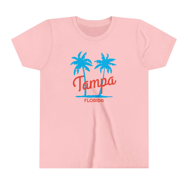 Tampa, Florida Youth Shirt - Retro Palm Tree Tampa Kid's T-Shirt