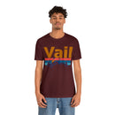 Vail, Colorado Shirt - Mountain Sunset Unisex Vail T-Shirt-79