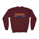 Snowmass, Colorado Youth Sweatshirt - Unisex Kid's Snowmass Crewneck Sweatshirt-3