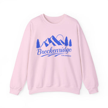 Buy light-pink Breckenridge, Colorado Sweatshirt - Unisex Mountain Breckenridge Sweatshirt