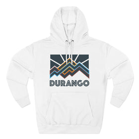 Durango, Colorado Hoodie - Retro Mountain Unisex Sweatshirt - 0