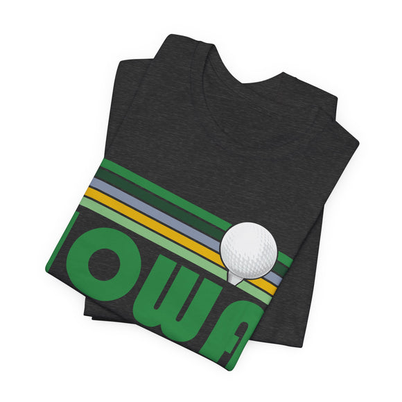Golf Iowa T-Shirt - Retro Golf Unisex Iowa Shirt
