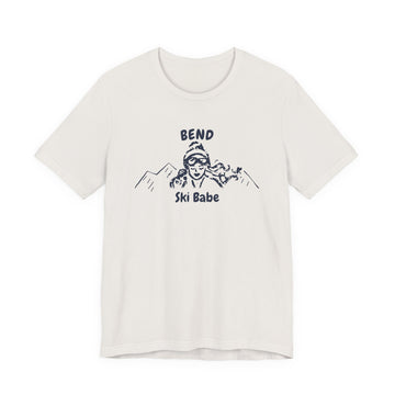 Buy vintage-white Bend, Oregon Ski Babe T‑Shirt - Retro Skiing Graphic Tee