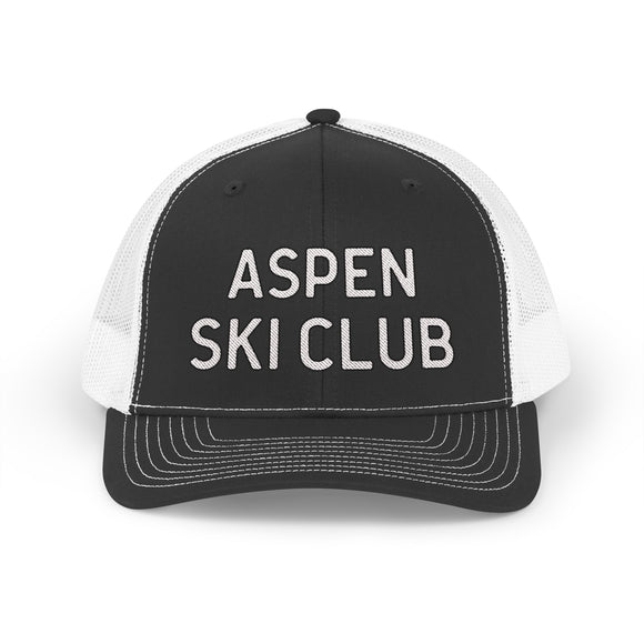 Aspen, Colorado Snapback Trucker Cap - Embroidered Aspen Hat