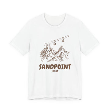 Sandpoint, Idaho Mountain T-Shirt — Vintage Gondola Ski Mountain Tee - 0