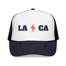 Los Angeles, California Retro Trucker Hat - Lightning Foam Cap-1
