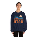 Utah Sweatshirt Retro Mountains, Utah Unisex Graphic Crewneck-21