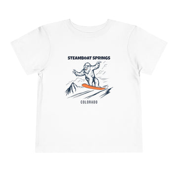 Steamboat Springs, Colorado Yeti Snowboard Toddler Tee - 0