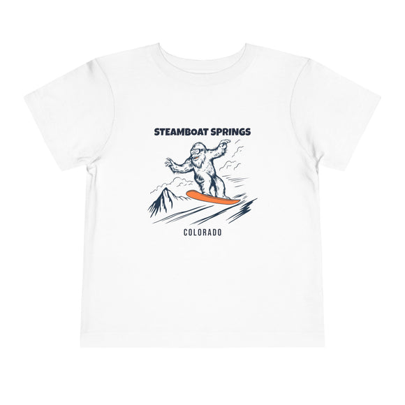 Steamboat Springs, Colorado Yeti Snowboard Toddler Tee