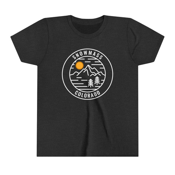 Snowmass, Colorado Youth Shirt - Retro Mountain Snowmass Kid's T-Shirt