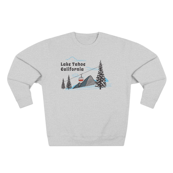 Premium Lake Tahoe, California Sweatshirt Unisex Crewneck, Premium Sweatshirt, Crewneck Jumper, Ski Resort Apparel