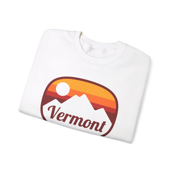 Vermont Sweatshirt - Unisex Retro Ombre Vermont Crewneck Sweatshirt