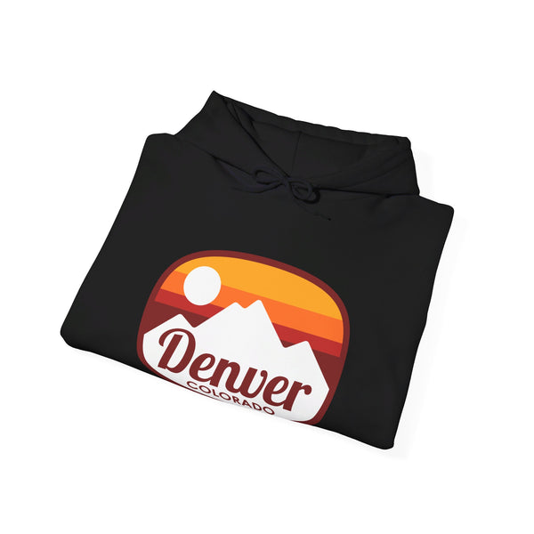 Denver, Colorado Hoodie - Retro Ombre Unisex Denver Hoodie Sweatshirt