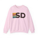 San Diego, California SD Retro Stripe Sweatshirt-5