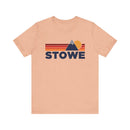 Retro Stowe, Vermont T-shirt, Mountain Tee, Vintage Stowe Unisex Jersey Shirt, Outdoor Hiking Apparel-4