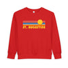 St Augustine, Florida Toddler Sweatshirt - Retro Sun St Augustine Toddler Crewneck Sweatshirt