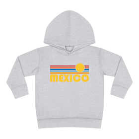 Mexico Toddler Hoodie - Retro Sunrise Unisex Mexico Toddler Sweatshirt