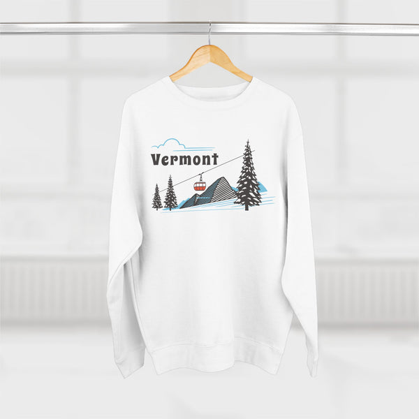 Premium Vermont Sweatshirt Unisex Crewneck, Premium Sweatshirt, Crewneck Jumper, Ski Resort Apparel