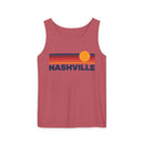 Nashville, Tennessee Retro Sunstripe Tank Top | Comfort Colors - 100% Cotton-5