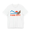 Park City, Utah Retro Mountains Sunset T-Shirt | Vintage Park City Tee-1