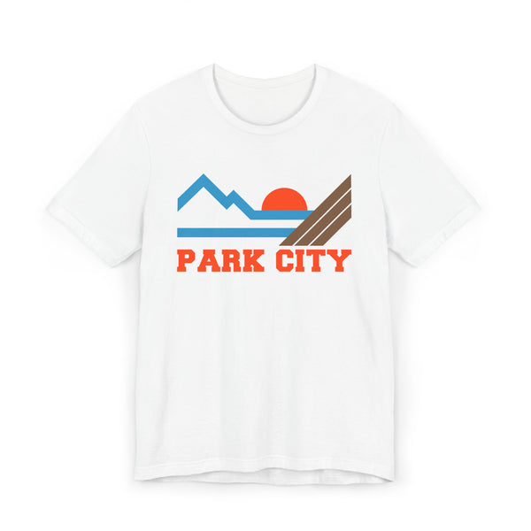 Park City, Utah Retro Mountains Sunset T-Shirt | Vintage Park City Tee