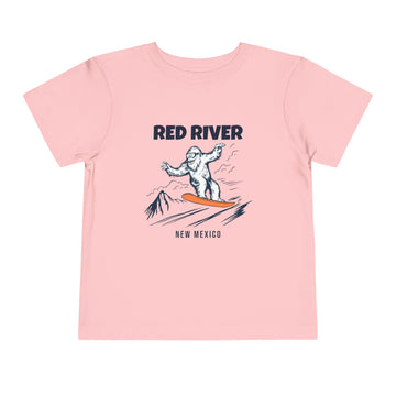 Buy pink Red River, New Mexico Yeti Snowboard Toddler Tee