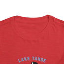Lake Tahoe, California Toddler Skiing Snowman Graphic Tee - Kids Lake Tahoe T-Shirt-20