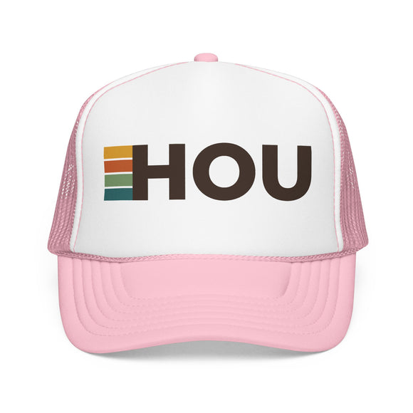 Houston, Texas Trucker Hat - HOU Abbr retro cap
