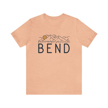 Buy heather-peach Bend, Oregon T-Shirt - Retro Unisex Bend Shirt