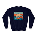 Lake Tahoe, California Youth Sweatshirt - Unisex Kid's Lake Tahoe Crewneck Sweatshirt-4
