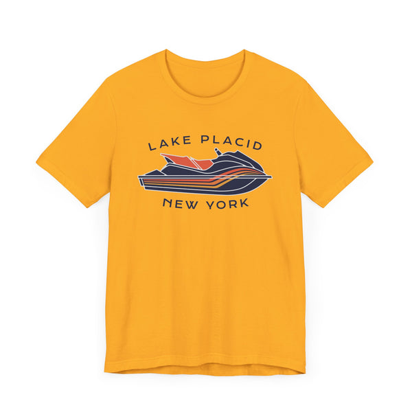 Lake Placid, New York T Shirt - Jetski Boating Graphic Tee