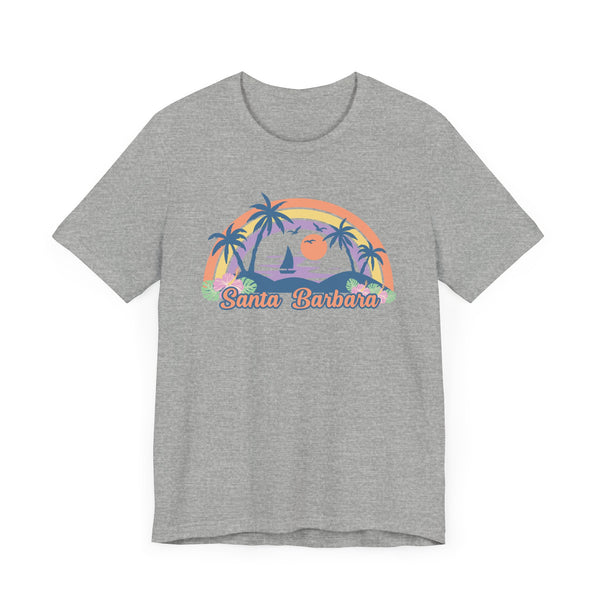 Santa Barbara, California T-Shirt - Retro Beach Unisex Santa Barbara Shirt