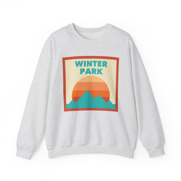 Retro Winter Park, Colorado Sweatshirt, Mountain Sun Design, Unisex Crewneck, Gift for Outdoorsy Friends, Vintage Jumper - 0