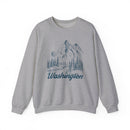 Washington Sweatshirt - Mountain Illustration Graphic Crewneck-3