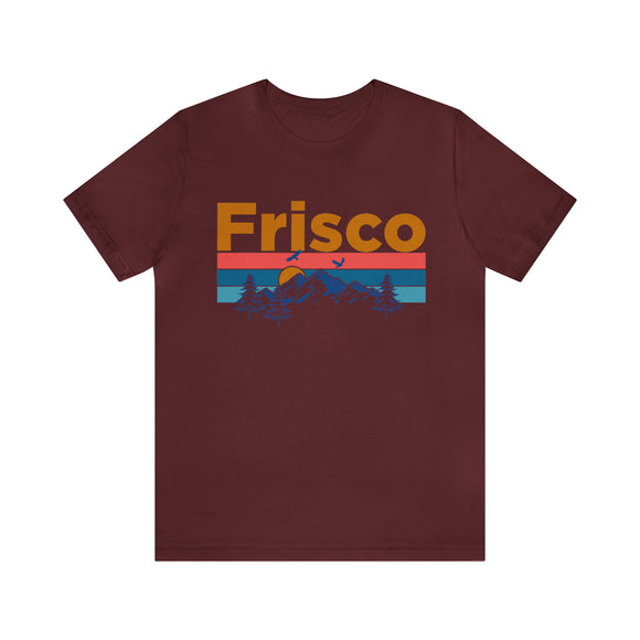 Frisco, Colorado Shirt - Mountain Sunset Unisex Frisco T-Shirt