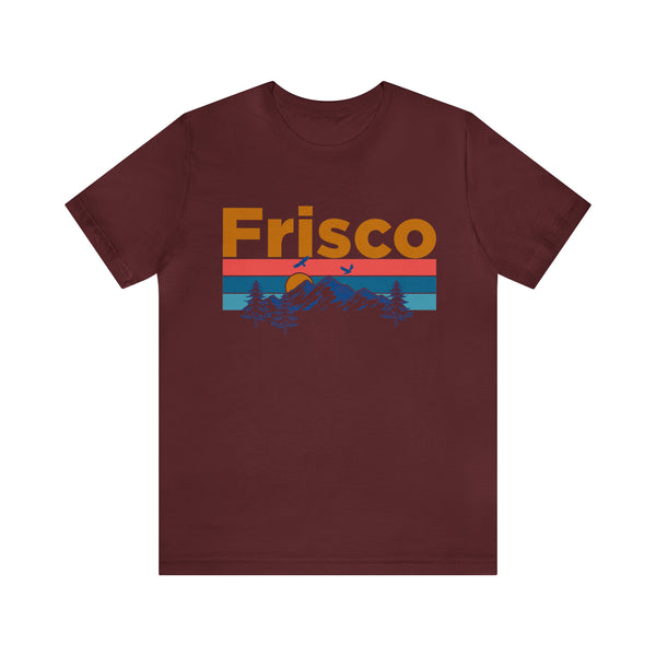 Frisco, Colorado Shirt - Mountain Sunset Unisex Frisco T-Shirt
