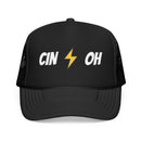 Cincinnati, Ohio Retro Trucker Hat - Lightning Foam Cap-1