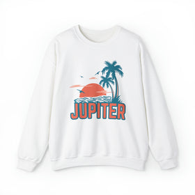 Jupiter, Florida Sweatshirt - Unisex Palm Tree Jupiter Sweatshirt