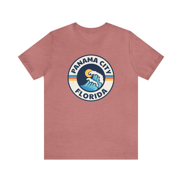 Panama City, Florida T-Shirt - Retro Unisex Panama City Shirt - Wave Circle