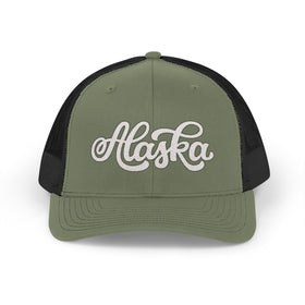 Buy loden-black Alaska Snapback Trucker Cap - Embroidered Alaska Hat
