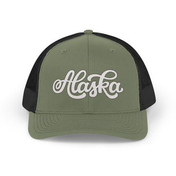 Buy loden-black Alaska Snapback Trucker Cap - Embroidered Alaska Hat