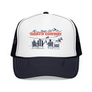 North Conway, New Hampshire Après-ski Trucker Hat — Foam Mesh Cap-1