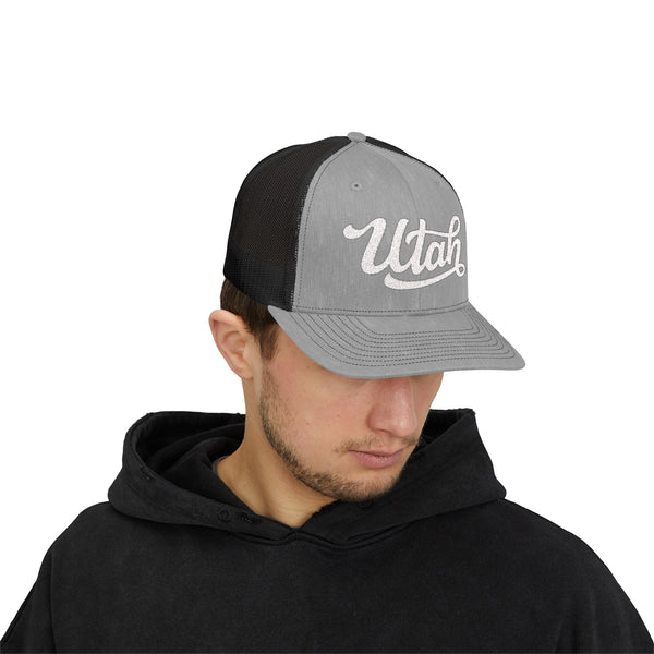 Utah Snapback Trucker Cap - Embroidered Utah Hat