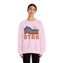 Utah Sweatshirt Retro Mountains, Utah Unisex Graphic Crewneck-24