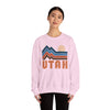 Utah Sweatshirt Retro Mountains, Utah Unisex Graphic Crewneck
