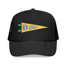 New Jersey Pennant Trucker Hat — Retro Flag Foam Cap-2