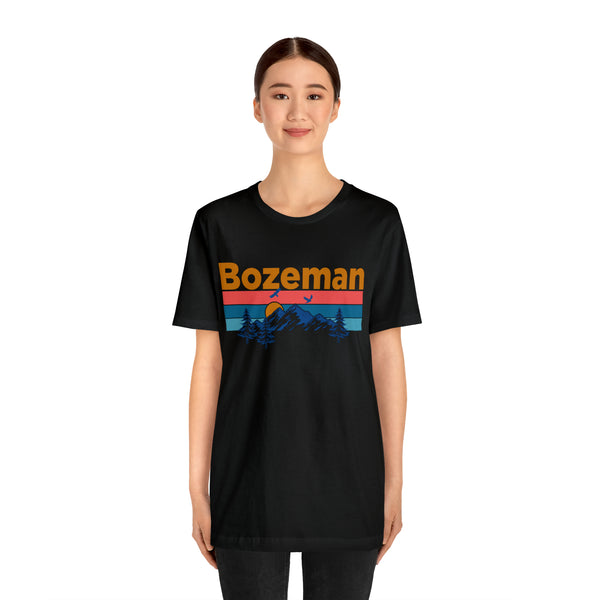 Bozeman, Montana Shirt - Mountain Sunset Unisex Bozeman T-Shirt